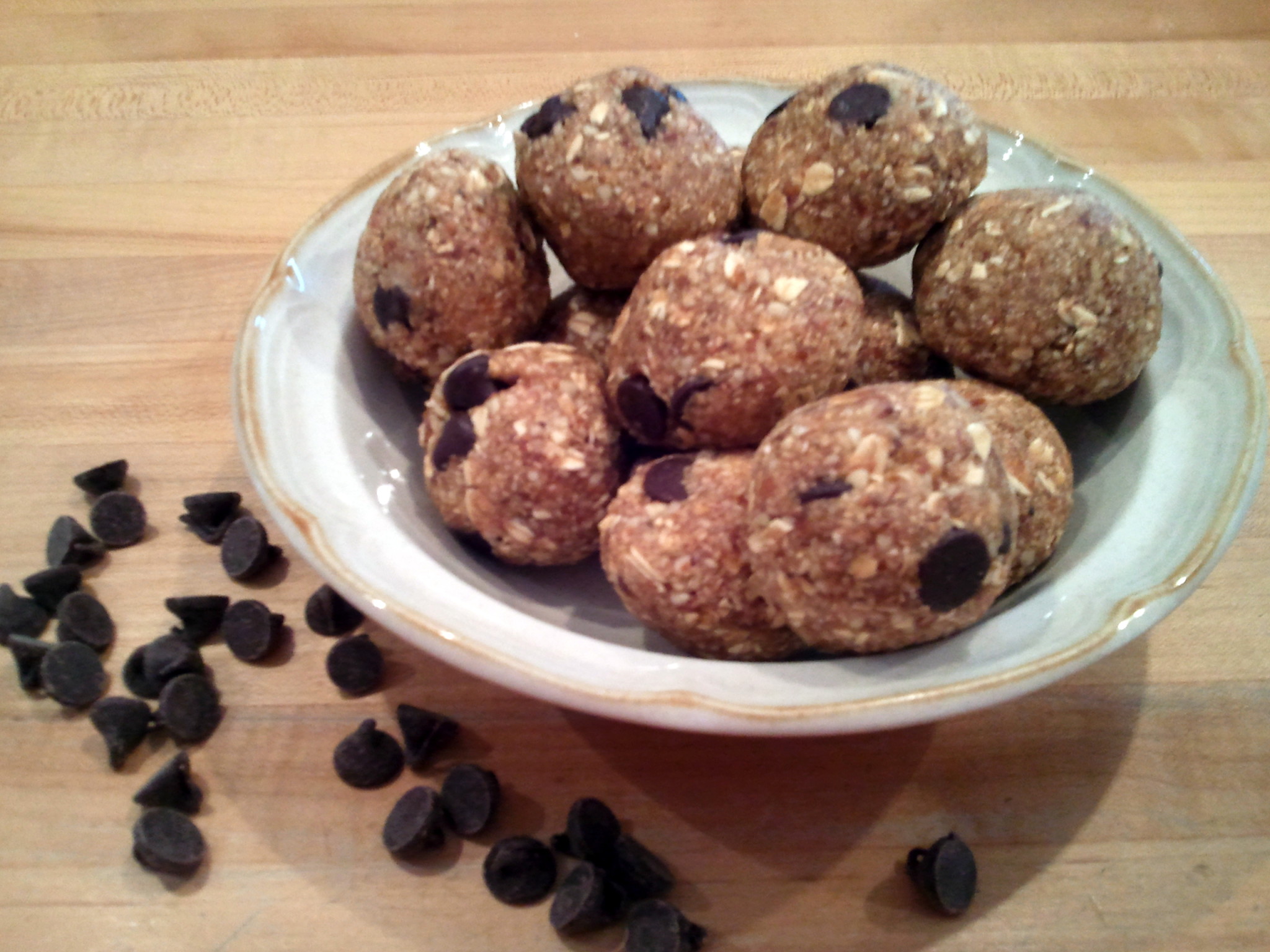 Chocolate Chip Cookie Dough Protein Balls Simply Made