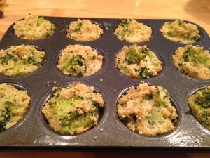 Broccoli & Quinoa Cheddar Muffins