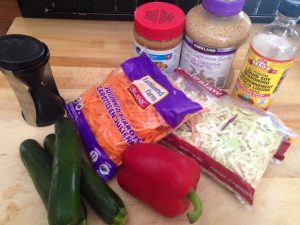 Zucchini Noodle Lo Mein With Peanut Sauce 1